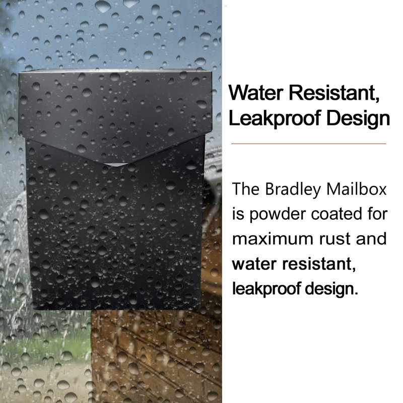 NACH Bradley Steel Wall Mounted Mailbox & Reviews Wayfair